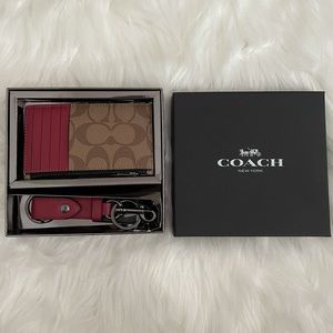 NEW Coach Card Case Wallet Valet Key Fob